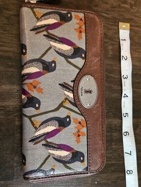 Fossil Key-Per Zippered Wallet